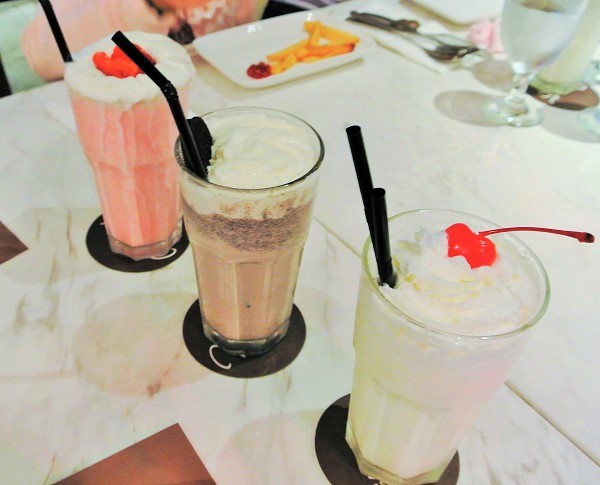 From (L): Strawberry shake, Oreo Milk Share and Vanilla Shake - RM18 each