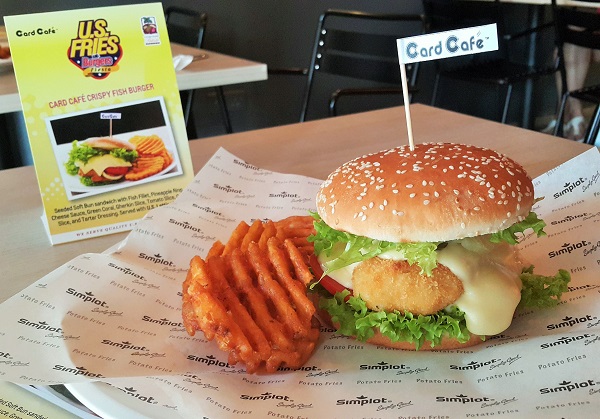 U.S. Potato - Crispy Fish Burger - Card Cafe 1