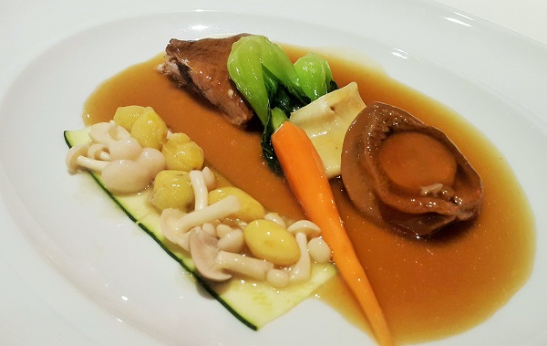 Braised Boneless Duck Leg, Dried Seafood and Whole Abalone