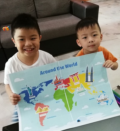 Finally, our world map is ready and we uploaded our contest entry. Here’s a recap of the steps to join HP Little Makers Challenge: